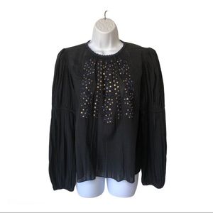 Ulla Johnson Vida Embroidered Blouse NWT
